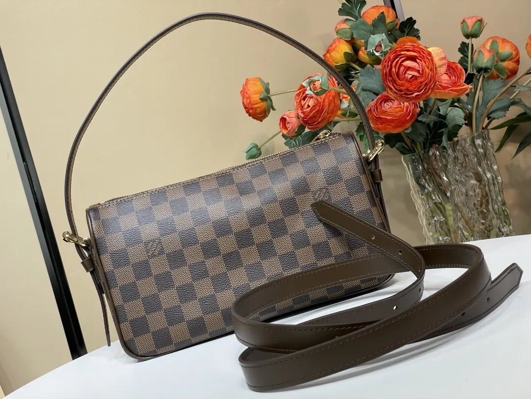 LV Damier Ebene Rectangular Bag - Hình 3