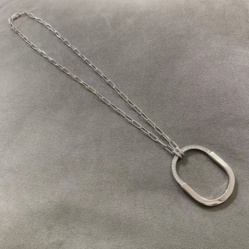 TIFFANY LOCK DIAMOND NECKLACE