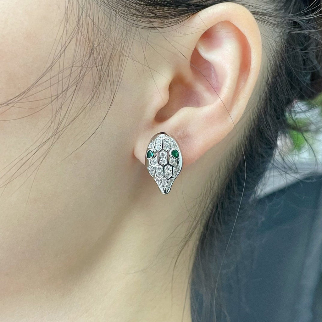 Bvlgari SERPENT DIAMOND STUD EARRINGS