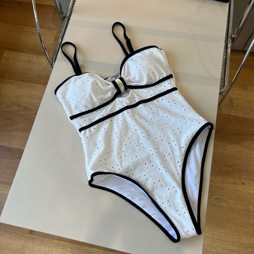 CHANEL BIKINI SWIMSUIT SET IN WHITE 111538