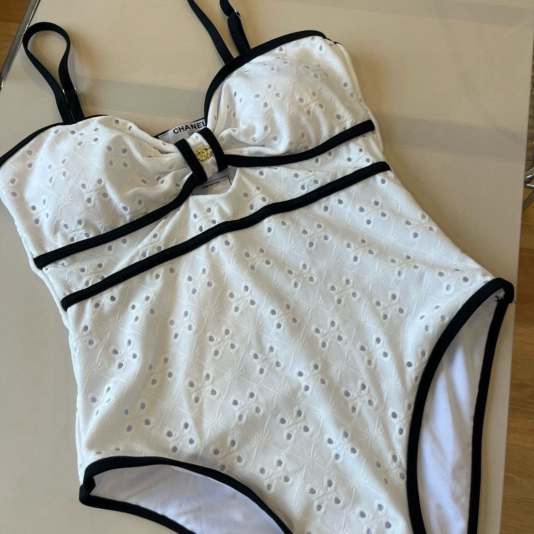 CHANEL BIKINI SWIMSUIT SET IN WHITE 111538