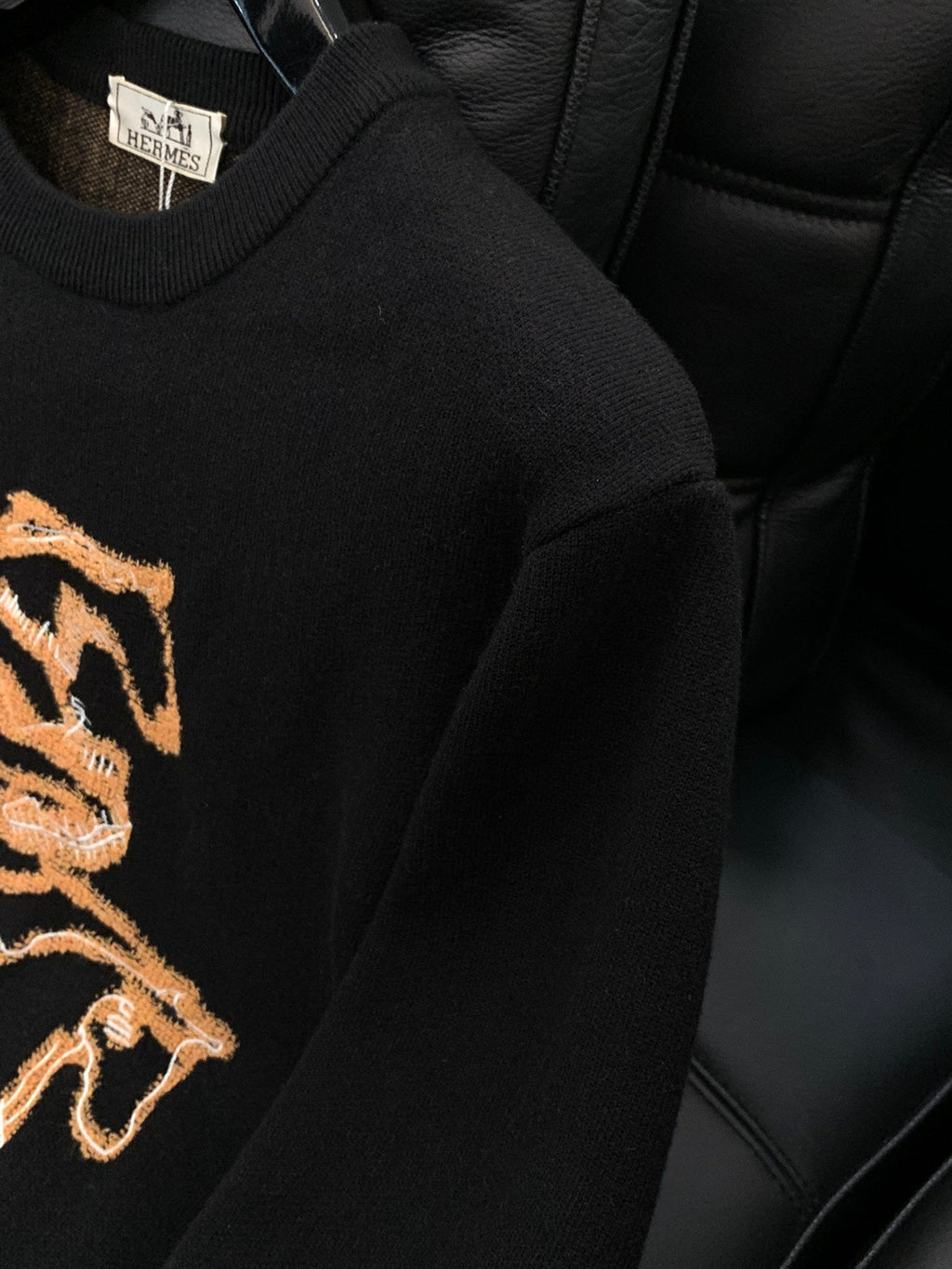 HERMES 25S LONG-SLEEVE CREW NECK SWEATER 316