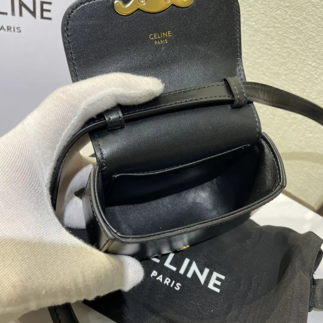 Celine Mini Black Belt Bag - Hình 8