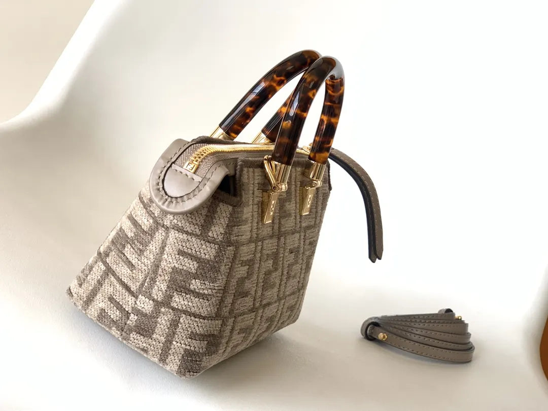 Fendi FF Fabric Mini Baguette - Hình 3