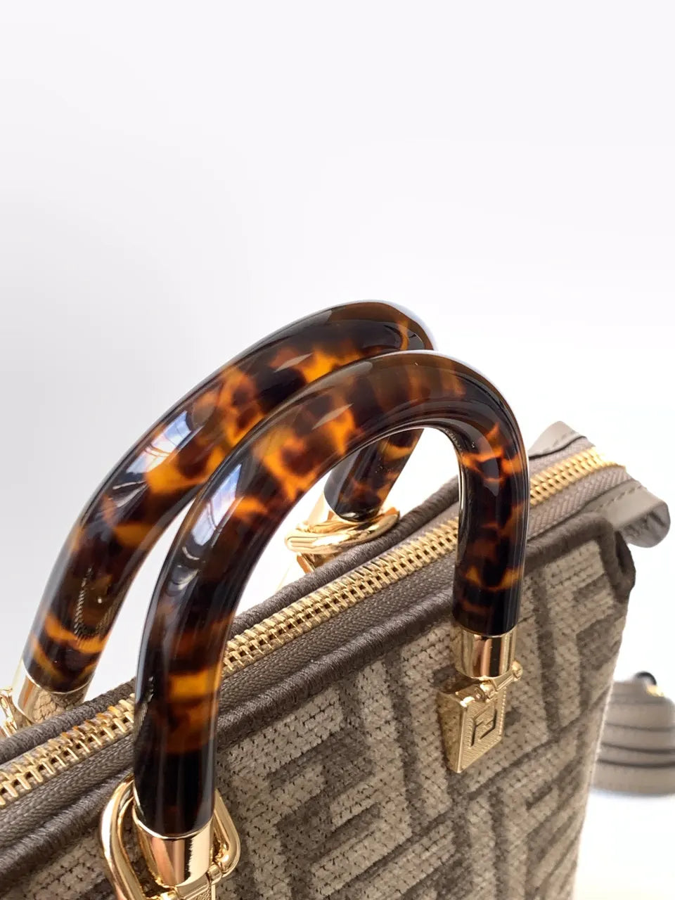 Fendi FF Fabric Mini Baguette - Hình 8