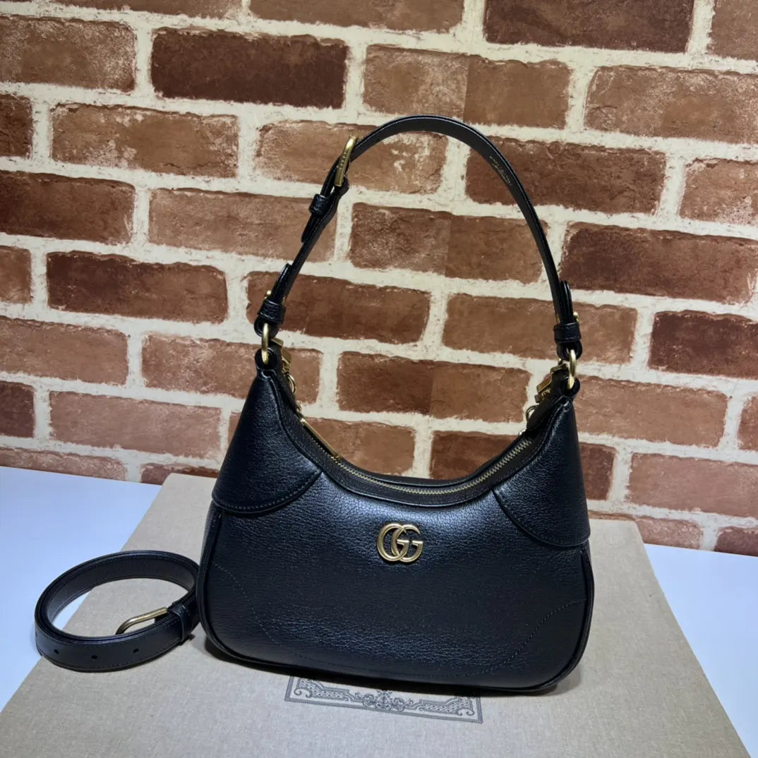 bag Gucci Black Leather Half-Moon