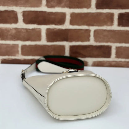 Gucci Off-White Bucket Bag leather - Hình 4