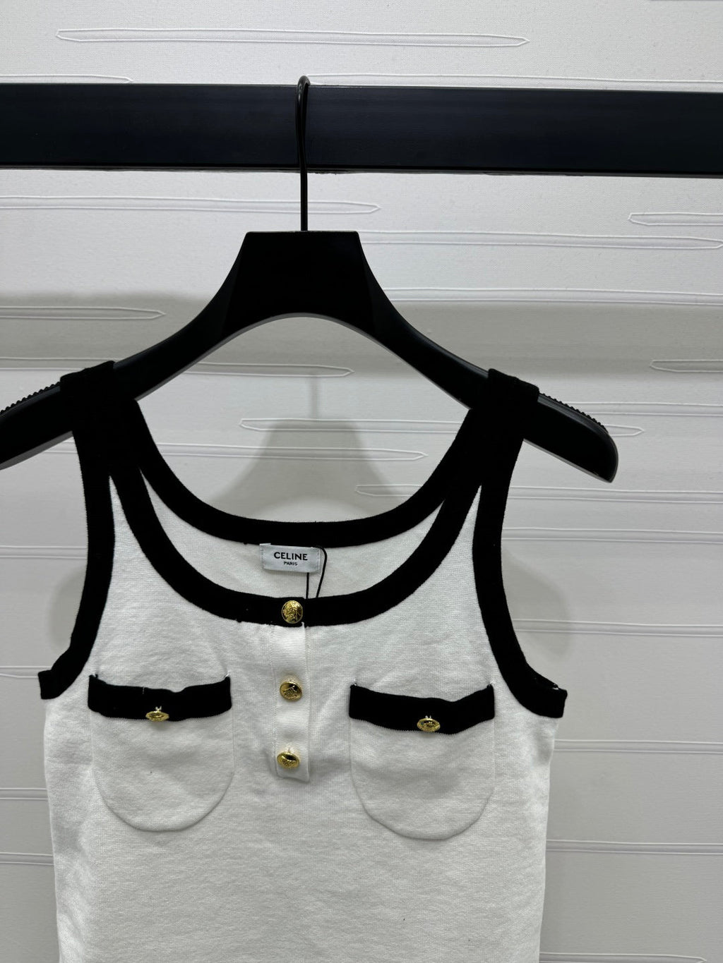 CELINE KNIT SPAGHETTI STRAP TOP 269456