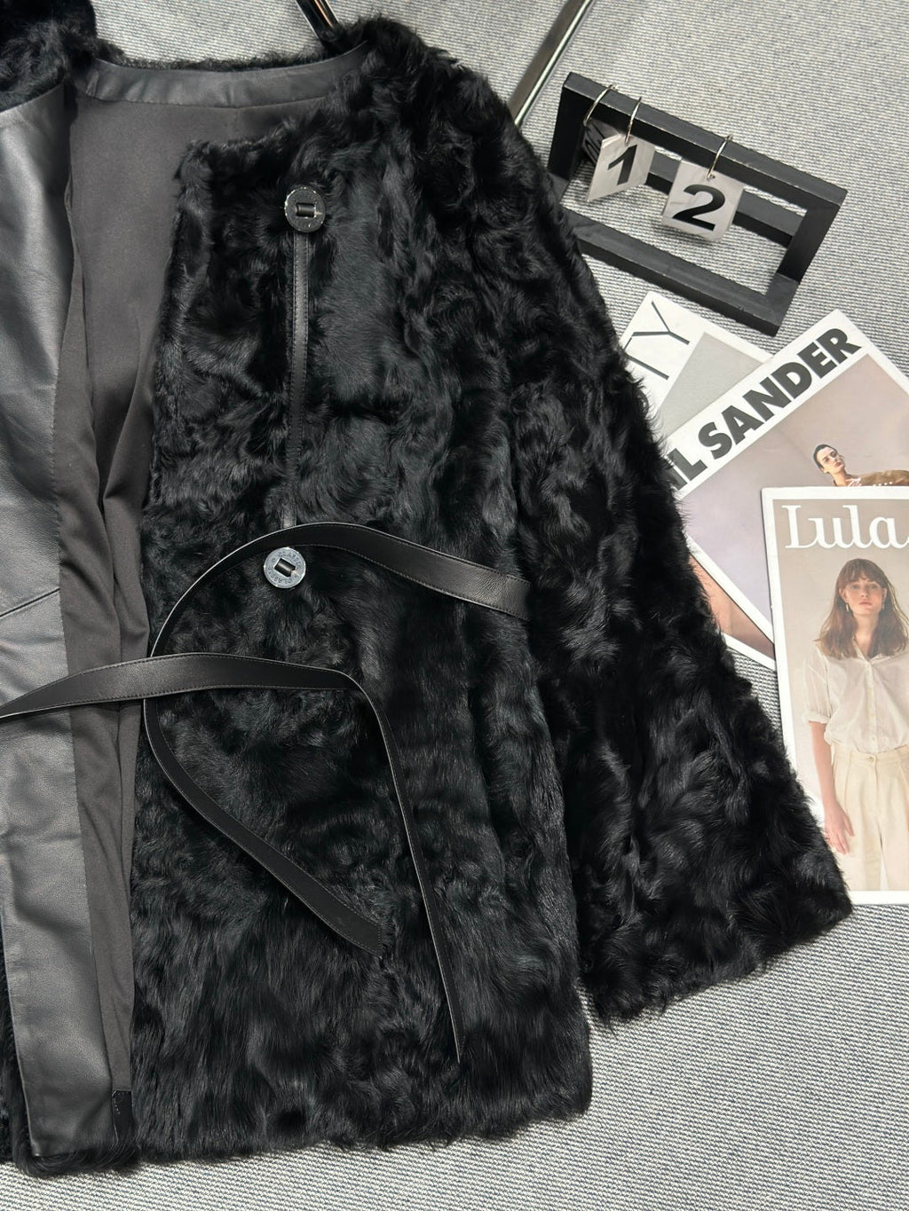 HERMES 25S SHEEPSKIN LEATHER JACKET 481