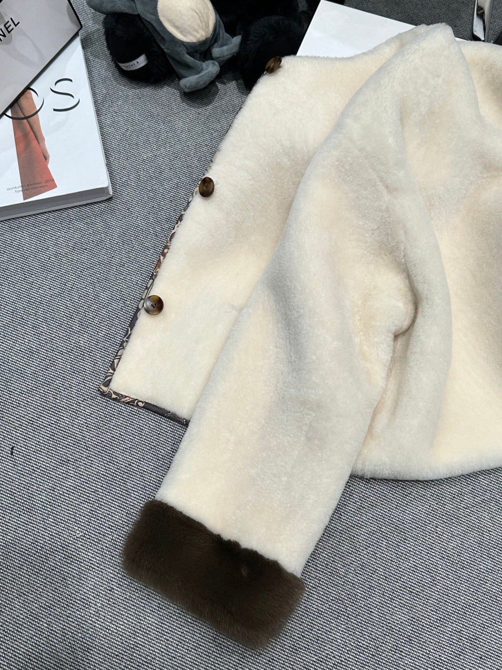 HERMES 25S REVERSIBLE FUR JACKET 473