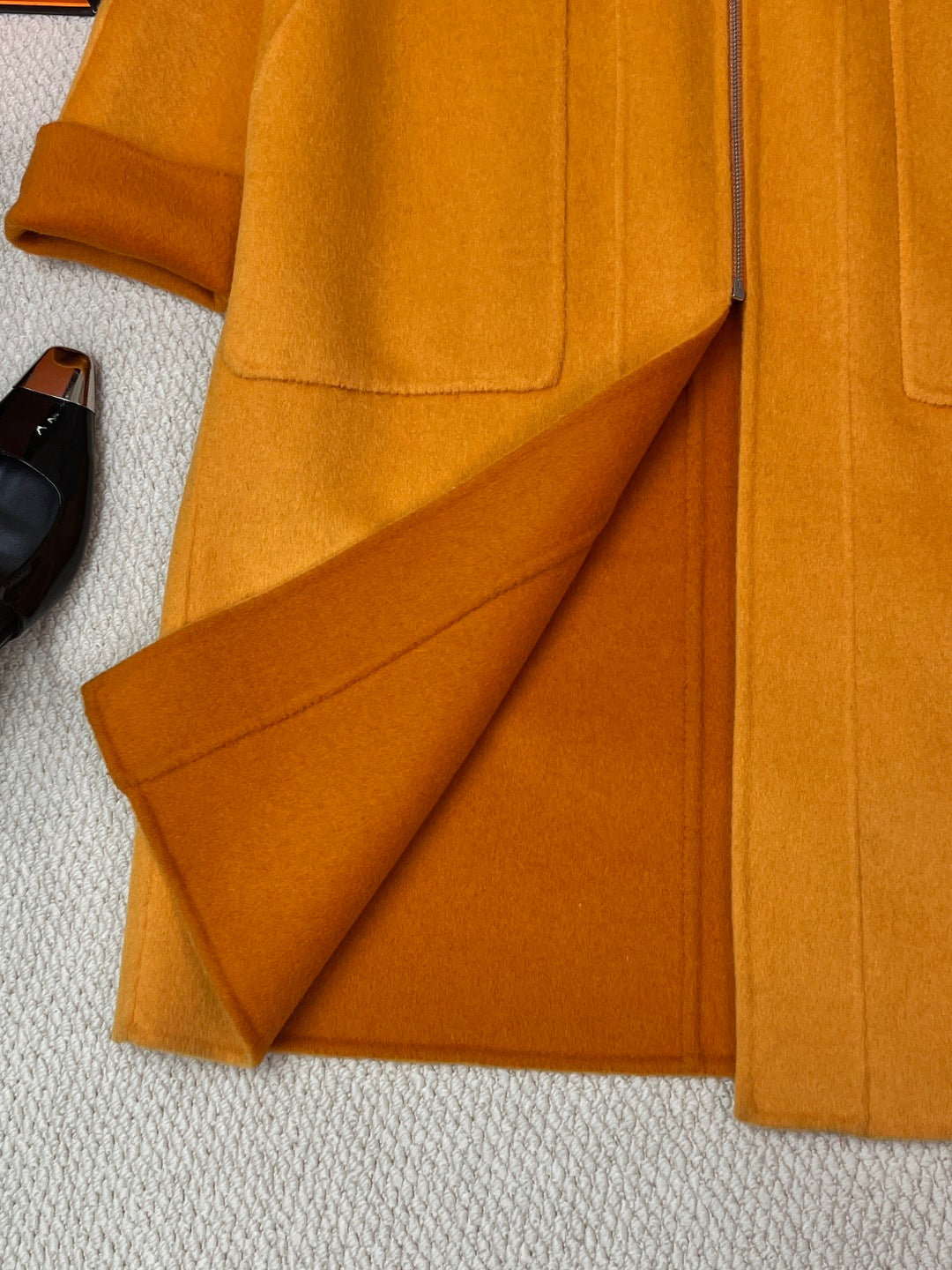HERMES 25S REVERSIBLE LONG CASERE COAT 244