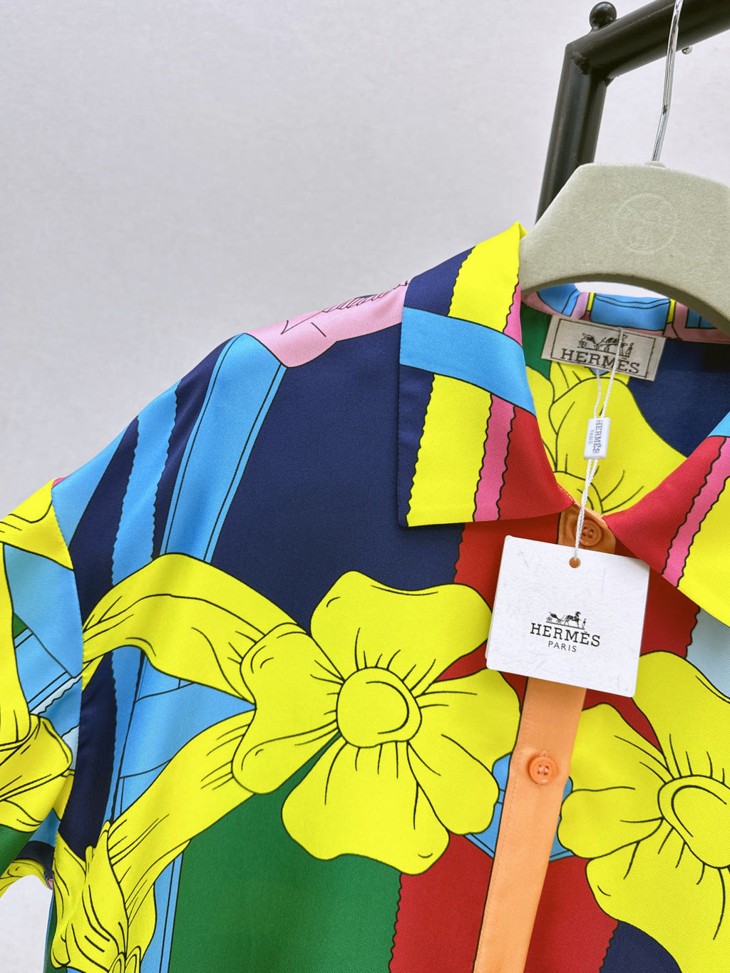 HERMES HERMES 25S SILK SHIRT 330