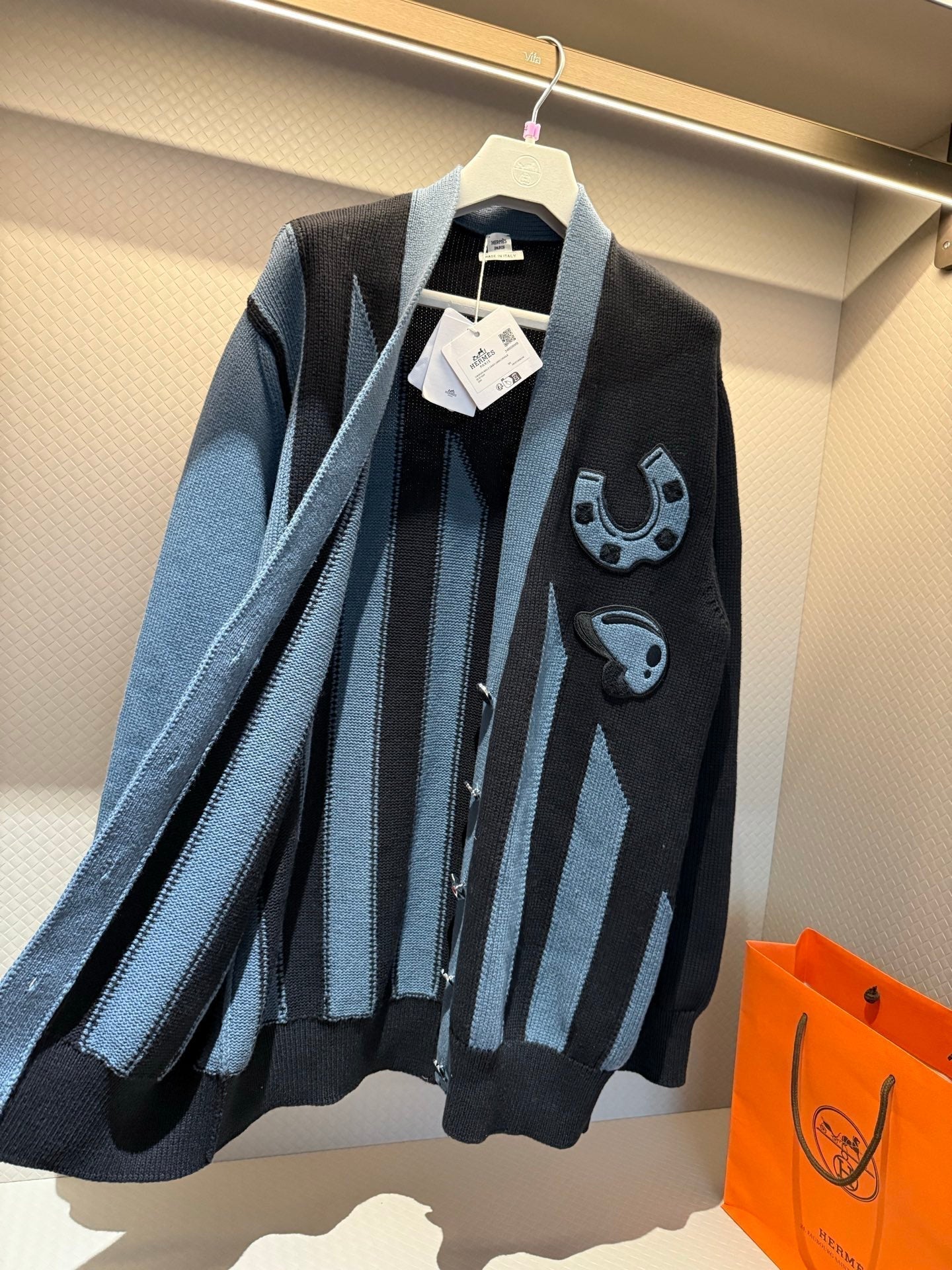 HERMES HERMES 25S KNITTED CARDIGAN 328