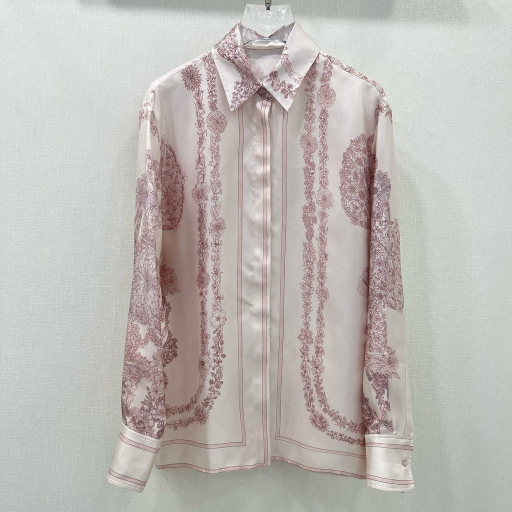 HERMES PRINTED SILK SHIRT 269262