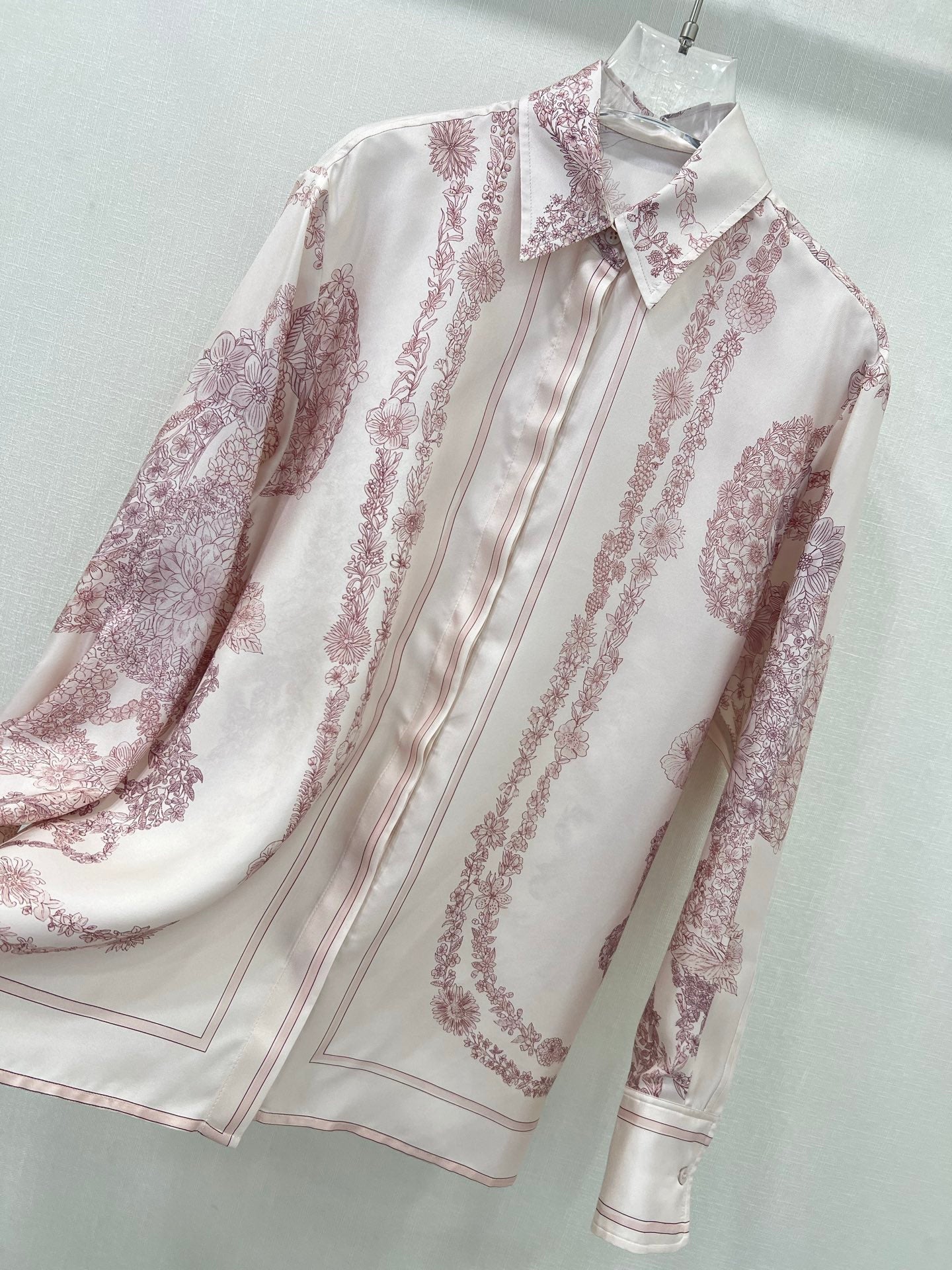 HERMES PRINTED SILK SHIRT 269262