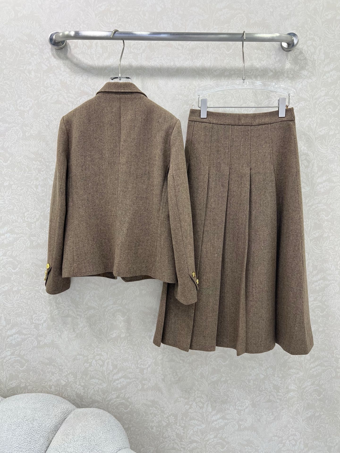 CELINE 26S BLAZER SKIRT SET 791194