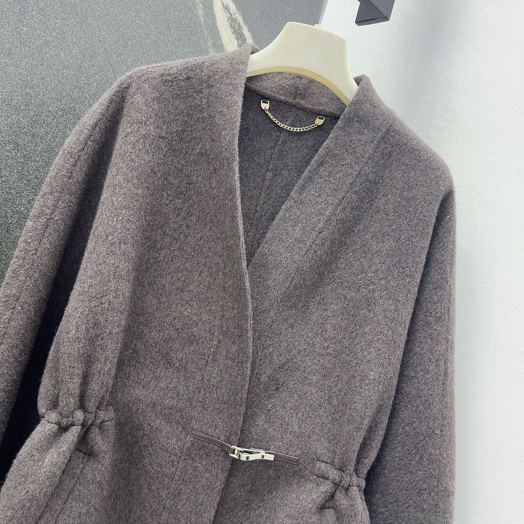 HERMES HERMES 25S REVERSIBLE LONG KNIT CARDIGAN 173