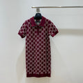 GUCCI SHORT-SLEEVE KNIT DRESS STYLE 43