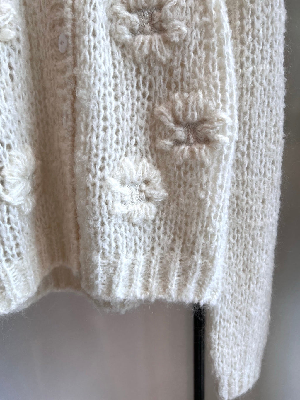 CELINE 25S CROCHET SLEEVE KNIT JACKET 0085