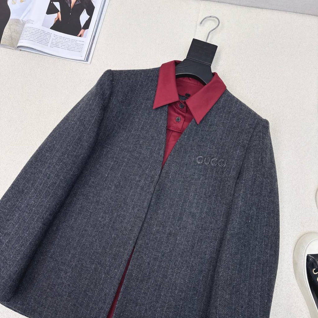 GUCCI Gucci Patchwork Suit Jacket Encora Red Cotton