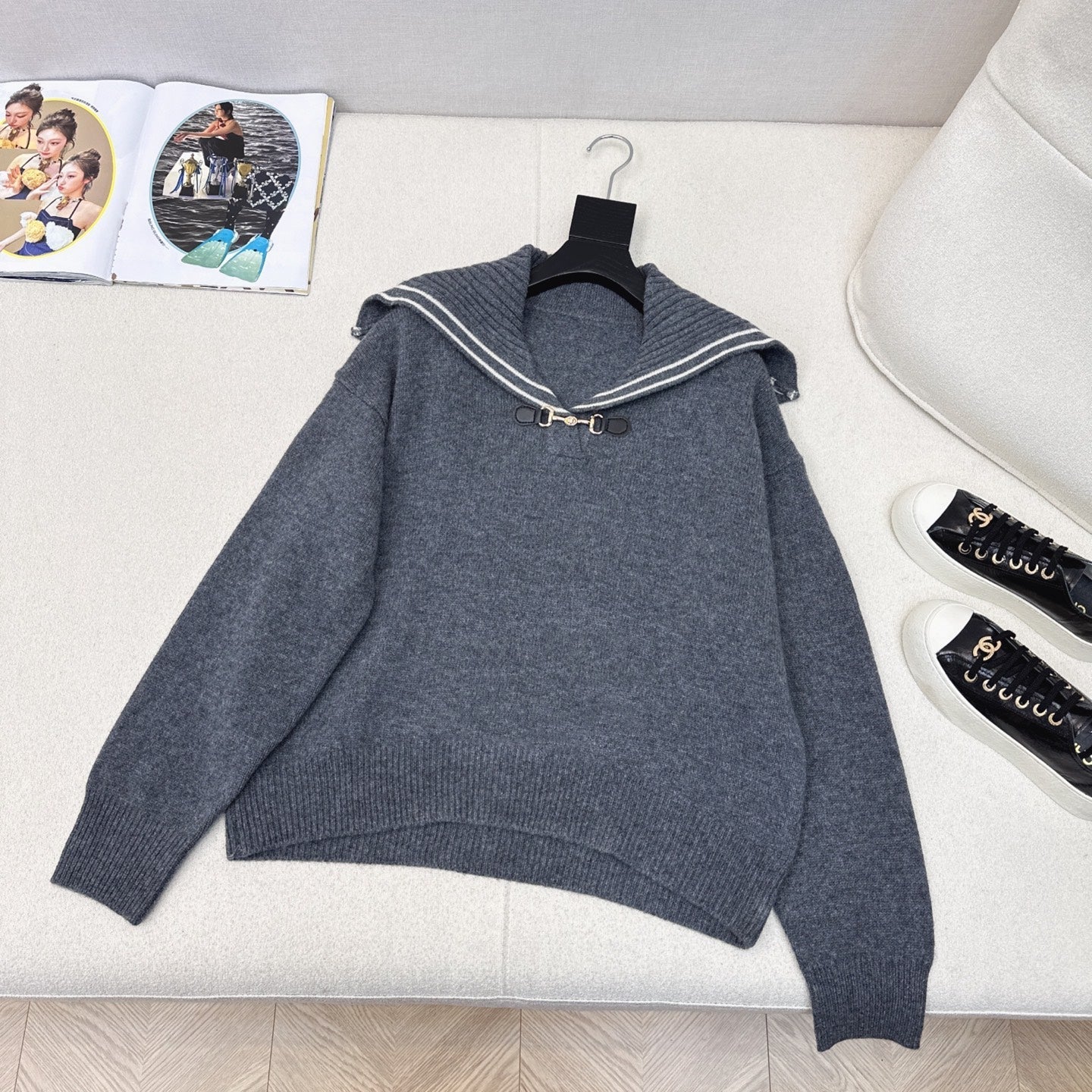 GUCCI Gucci 25 Knitted Sweater Jacquard Wool Fabric