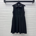 Loew Black Trapeze Dress In Stretch Viscose 224854