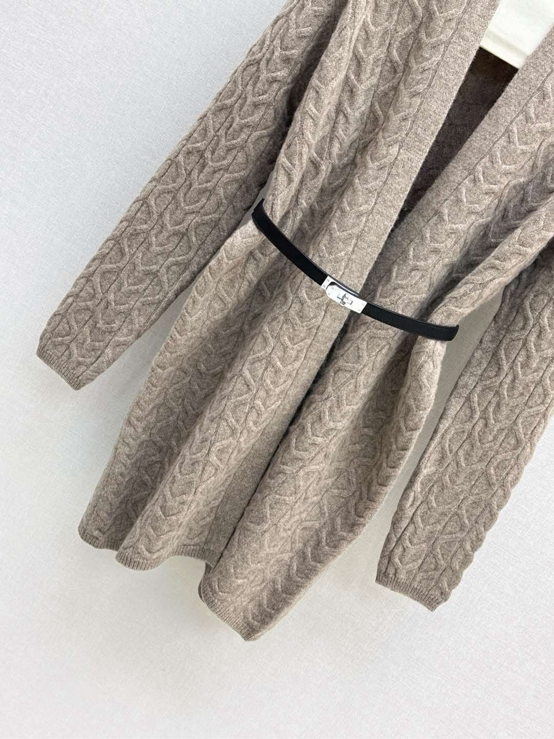 HERMES HERMES 25S LONG KNIT CARDIGAN 150