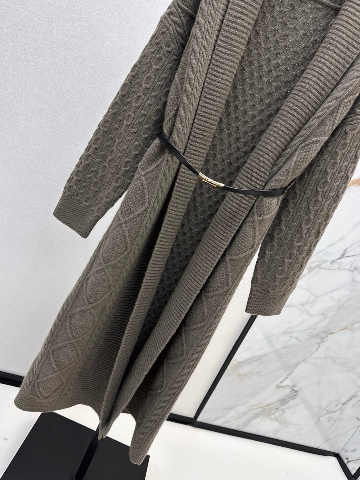 HERMES HERMES 25S LONG KNIT CARDIGAN 99430