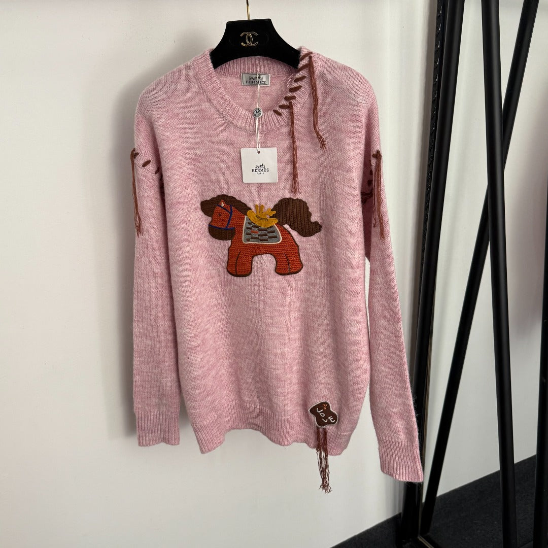HERMES 25S LONG-SLEEVE SWEATER 470