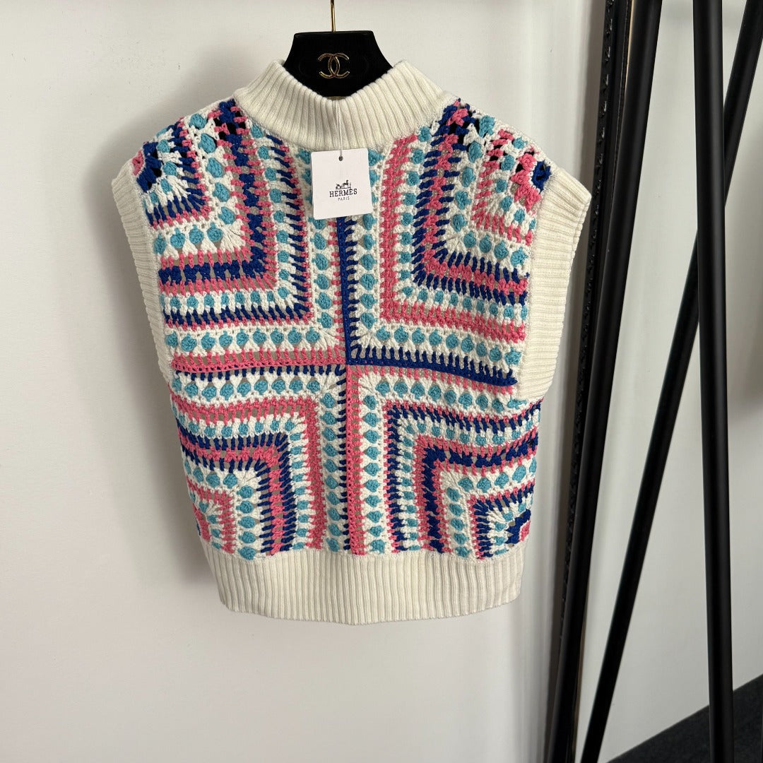HERMES 25S SLEEVELESS KNITTED VEST 464