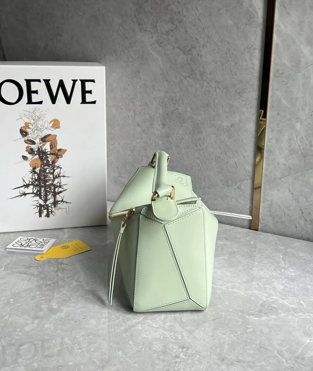 Loewe Pistachio Puzzle Bag - Hình 7