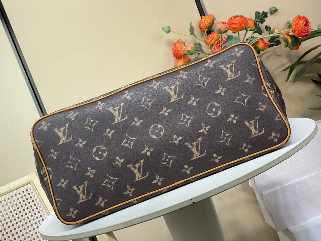 Neverfull Brown Monogram - Hình 6