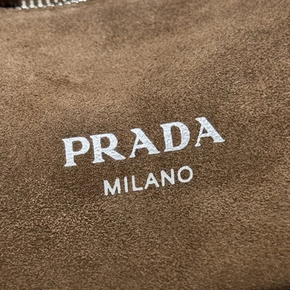 Prada Suede Brown Mini Bag - Hình 4