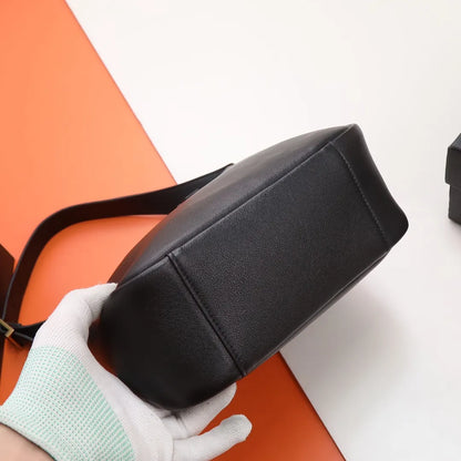 Saint Laurent Black Leather Cleo Bag - Hình 5
